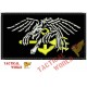 Parche US NAVY SEAL, Skeleton Eagle, blanco/negro
