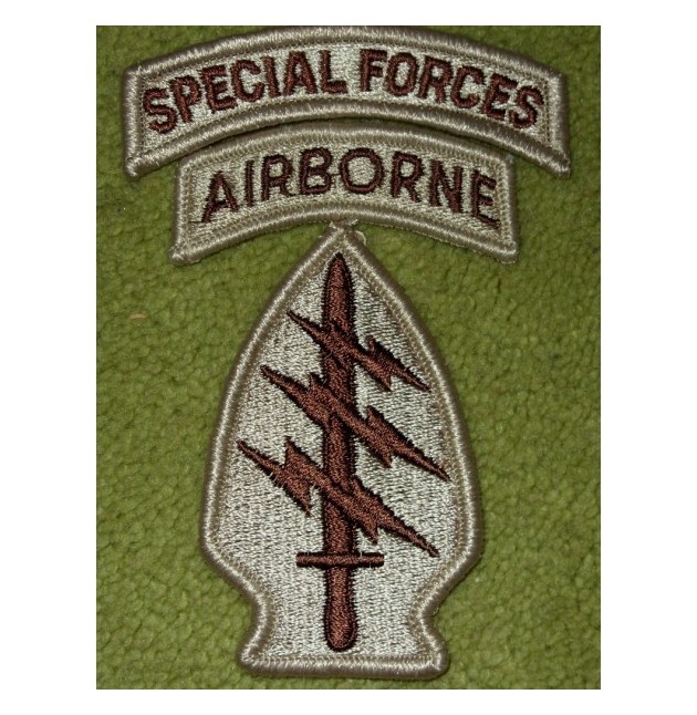 PARCHE US SPECIAL FORCES / AIRBORNE, Desert