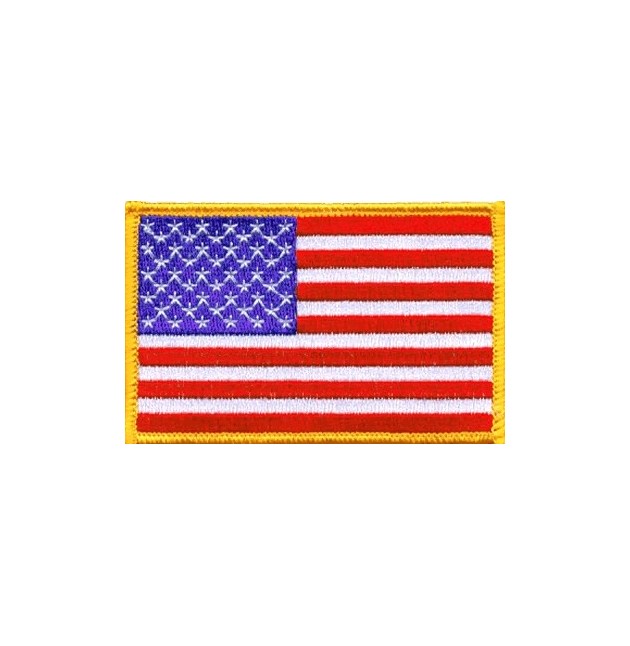 Bandera USA color, estrellas a izda.